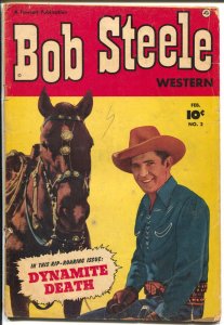Bob Steele #2 1951-Fawcett-photo covers-B-western star-3 chapter story-G