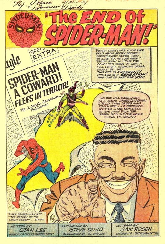 AMAZING SPIDER-MAN #18 (Nov1964) 4.0 VG  DITKO! SANDMAN! FANTASTIC 4 Cameo!