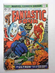 Fantastic Four #150 (1974) VG Condition! MVS intact! Moisture stain
