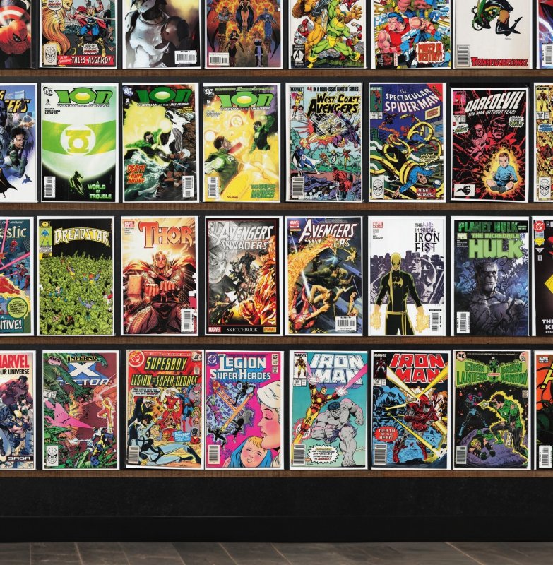 Huge Lot 150+ Comics with Captain America, Iron Man, X-Factor, Ion & More!