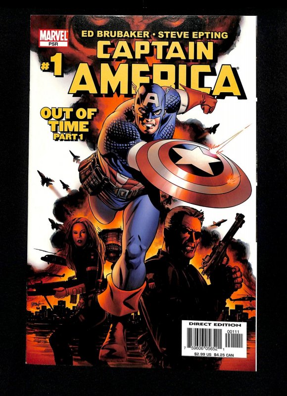 Captain America (2005) #1 1st Cameo Winter Soldier!