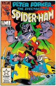 PETER PORKER SPIDER-HAM Two #1 Issues (''83-'85) From Marvel Tails & Star Comics