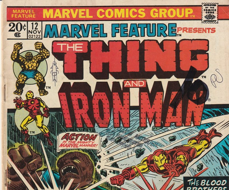 Marvel Feature # 12   Thing and Iron Man