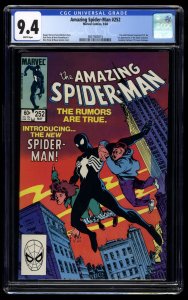 Amazing Spider-Man #252 CGC NM 9.4 White Pages 1st Black Costume!