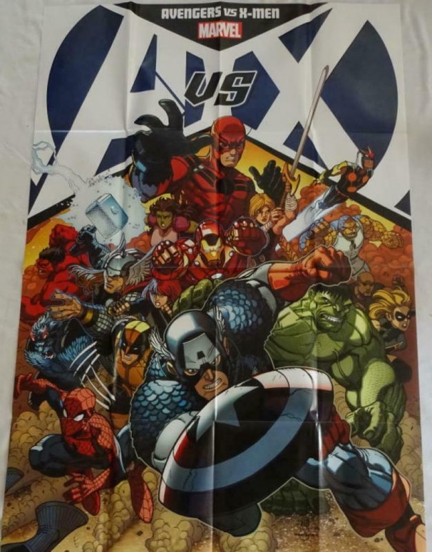 AVENGERS vs X-MEN Promo Poster, 24 x 36, 2012, MARVEL, Unused 261