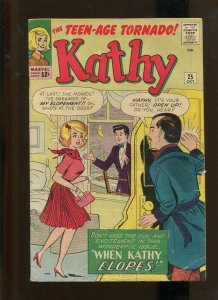 KATHY #25 (6.0) WHEN KATHY ELOPES!! 1963