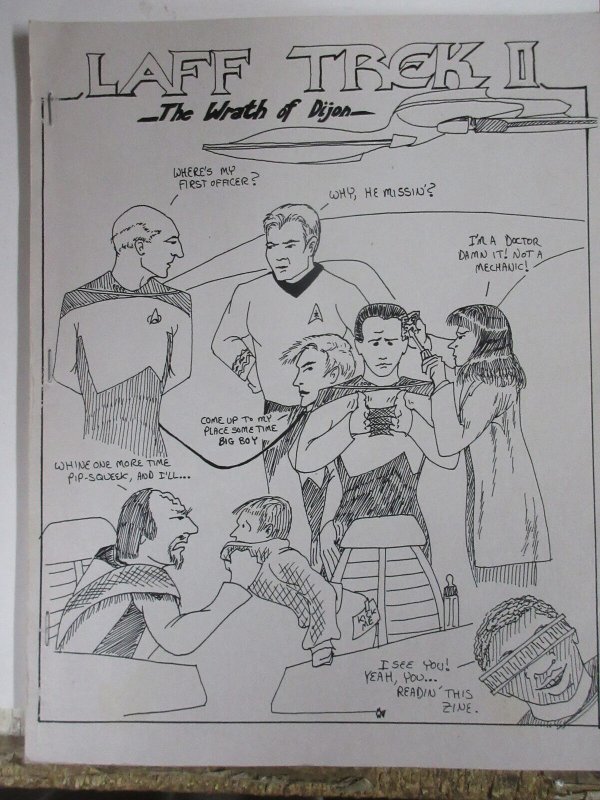 Star Trek TNG Fanzine Lot 3Diff Laff Wrath of Dijon Eridani Next Generation Gap