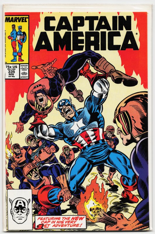 Captain America #335 (1987) Captain America [Key Issue]