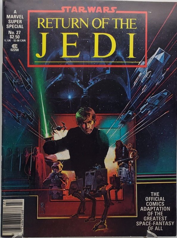 Marvel Super Special #27 (Sep 1983) Return of the Jedi, 1st App Palpatine, VF/NM