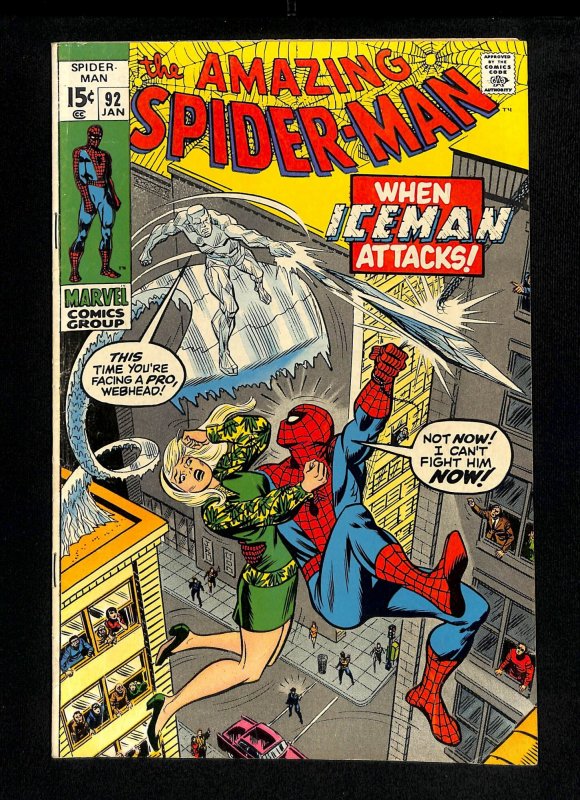 Amazing Spider-Man #92 Ice Man!