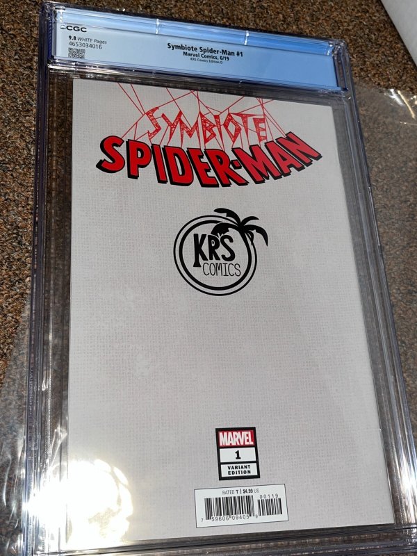 Symbiote Spider-Man 1, KRS Comics, Kirkham Variant, Black Cat D, CGC Graded 9.8