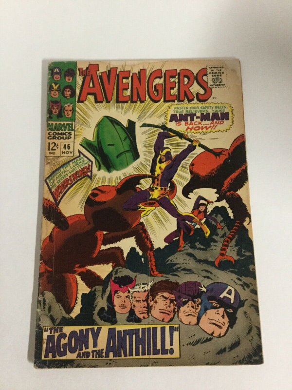 Avengers 46 Vg Very Good 4.0 Marvel Comics Silver Age