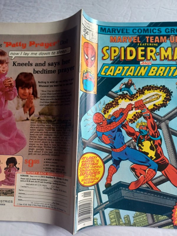 Marvel Team-up #65  1st Captain Britain In US/1st Cameo Arcade - 1977 - VF