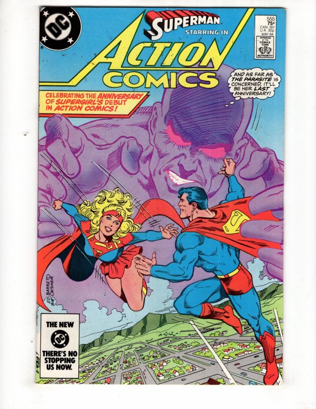 Action Comics #555 (VF/NM) 1984 SUPERGIRL Appearance   / ID#012