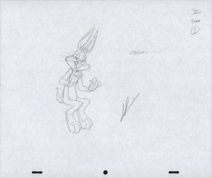 Bugs Bunny Animation Pencil Art - 3C-2000-1 - Oooh...