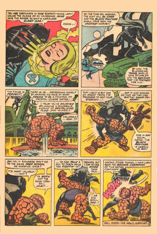 Black Panther Debuts! FANTASTIC FOUR #52 (July'66)4.5VG+ Kirby Unveils T'Challa!