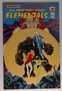 Elementals #1 (Comico, 1989)  Wrap-around Cover