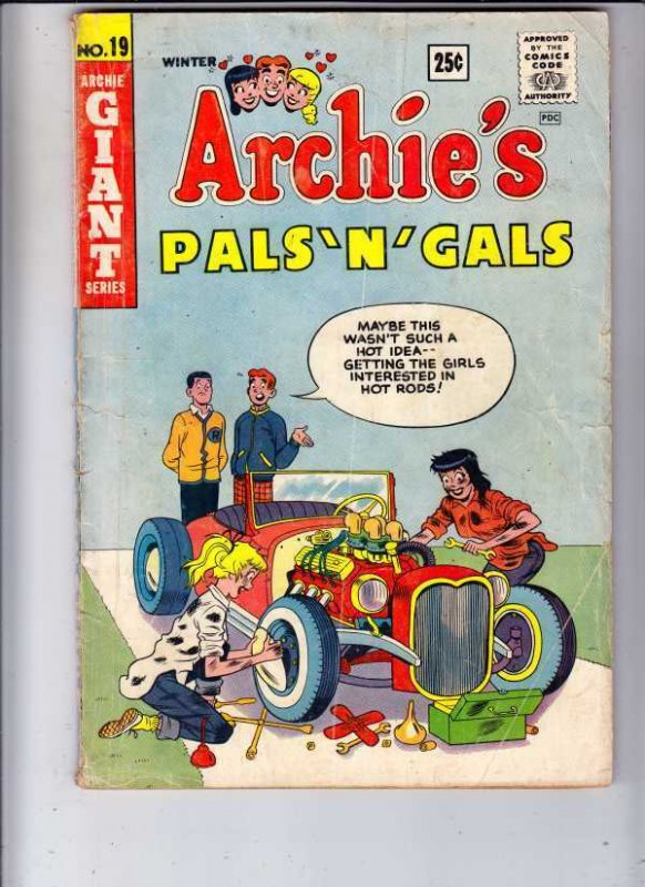 Archie's Pals 'n' Gals # 19 Strict VG- Affordable-Grade Marilyn Monroe & more