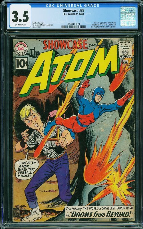 Showcase #35 (1961) CGC 3.5 VG-