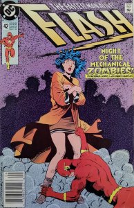 Flash (2nd Series) #42 (Newsstand) VG ; DC | low grade comic William Messner-Loe