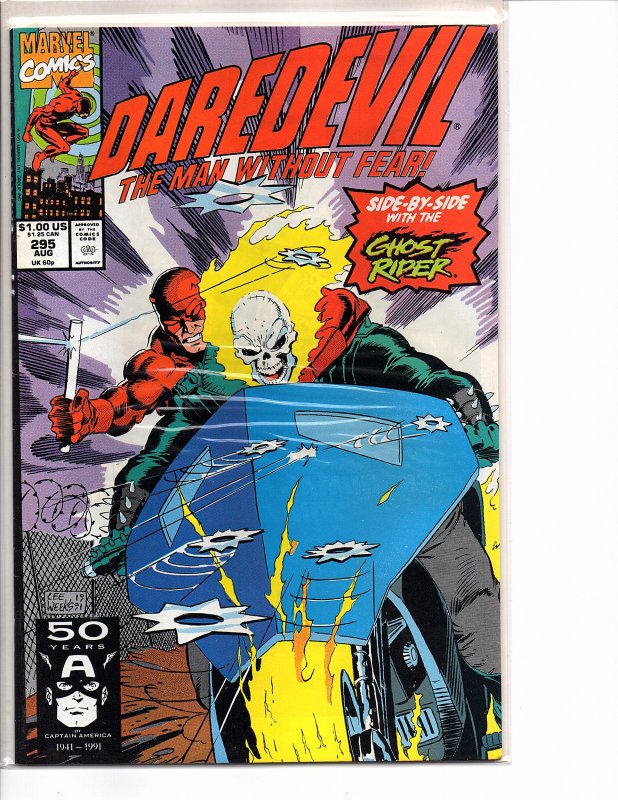 Marvel Comics Daredevil #295 NM Ghost Rider