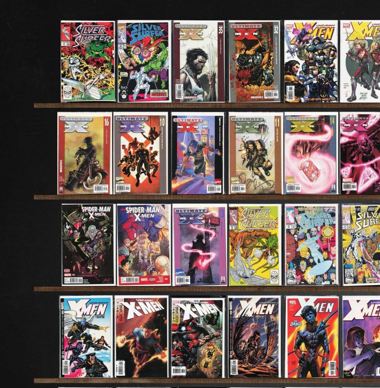 Huge Lot 150+ Comics with Silver Surfer, Ultimate X-Men, X-Factor & More!