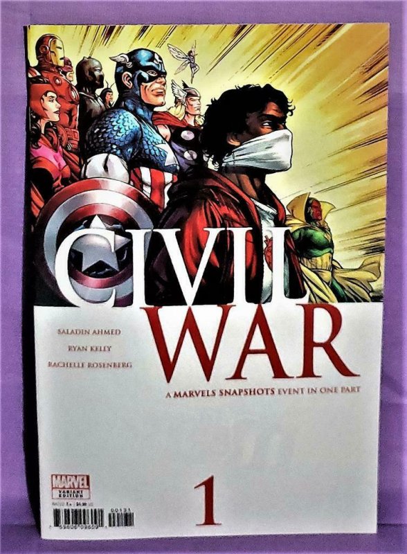 Ryan Kelly CIVIL WAR MARVELS SNAPSHOTS #1 Variant Cover (Marvel, 2021)!