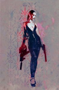 (2021) GUN HONEY #1 1:25 BILL SIENKIEWICZ PINK WASH VIRGIN VARIANT COVER!