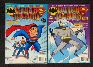 1999 I LOVE TO READ BATMAN & SUPERMAN Magazine #45 46 VF/VF+ Redan