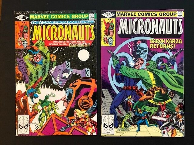 LOT of 5~MARVEL THE MICRONAUTS #25-29  1980/81 FINE/VERY FINE  (A182)