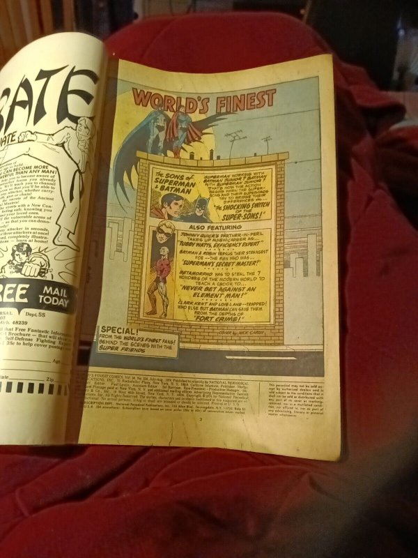 World’s Finest #224 August 1974 Bronze Age Batman Superman 100-Page Giant Sized
