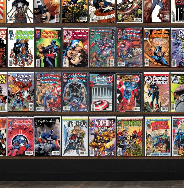 Huge Lot 150+ Comics with Captain America, Wolverine, Ghost Rider & More!