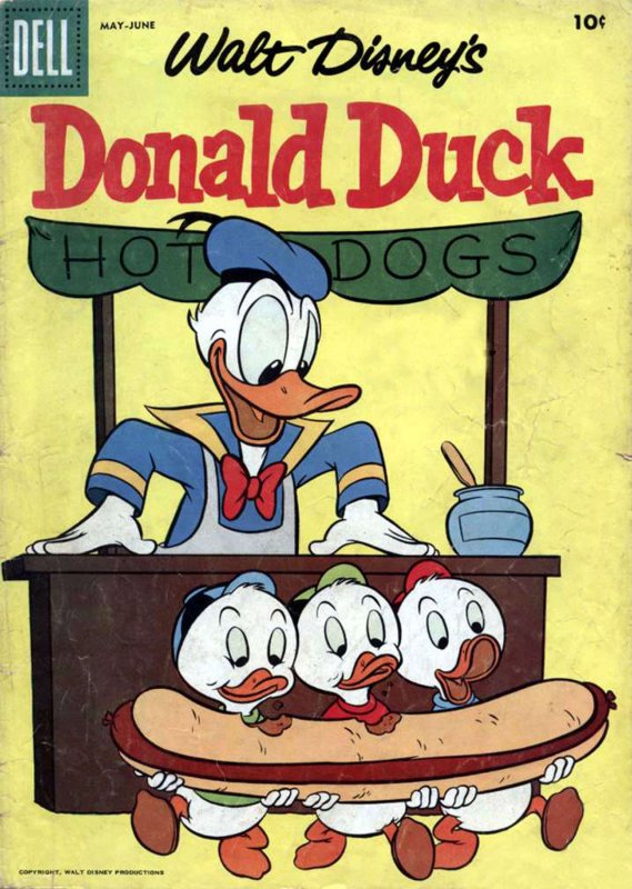 Donald Duck (Walt Disney's) #53 GD ; Dell | low grade comic May 1957 10 Cents Co