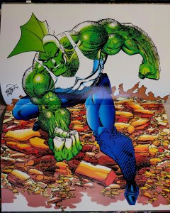 Savage Dragon #3 Final Issue 1st Series (Image 1993) w Poster! Erik Larsen / VF