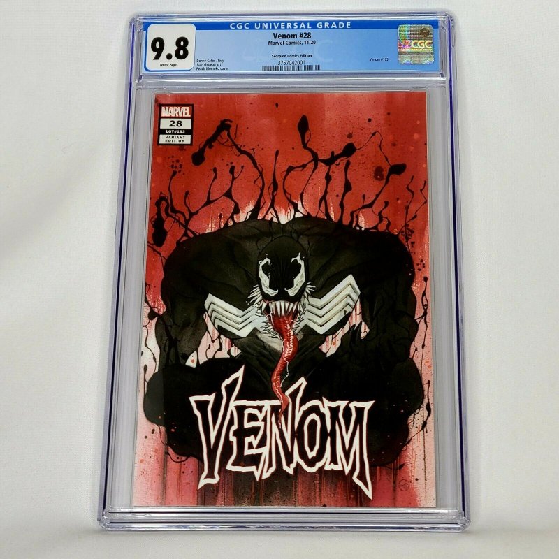 Venom #28 CGC 9.8 Scorpion Comics LTD Edition Peach Momoko Variant Cover Top Grd