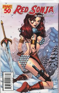 Red Sonja #50 Johnny Desjardins Cover (2010) Red Sonja