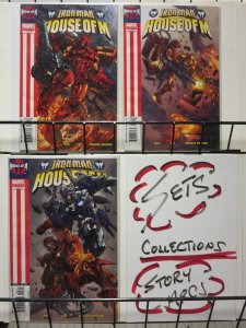 IRON MAN HOUSE OF M (2005) 1-3  complete story! Greg Pak. P Lee Mutants Sapiens