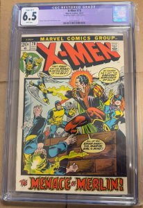 The X-Men #78 (1972) CGC 6.5 restored B-1