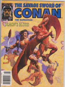 Savage Sword of Conan #203