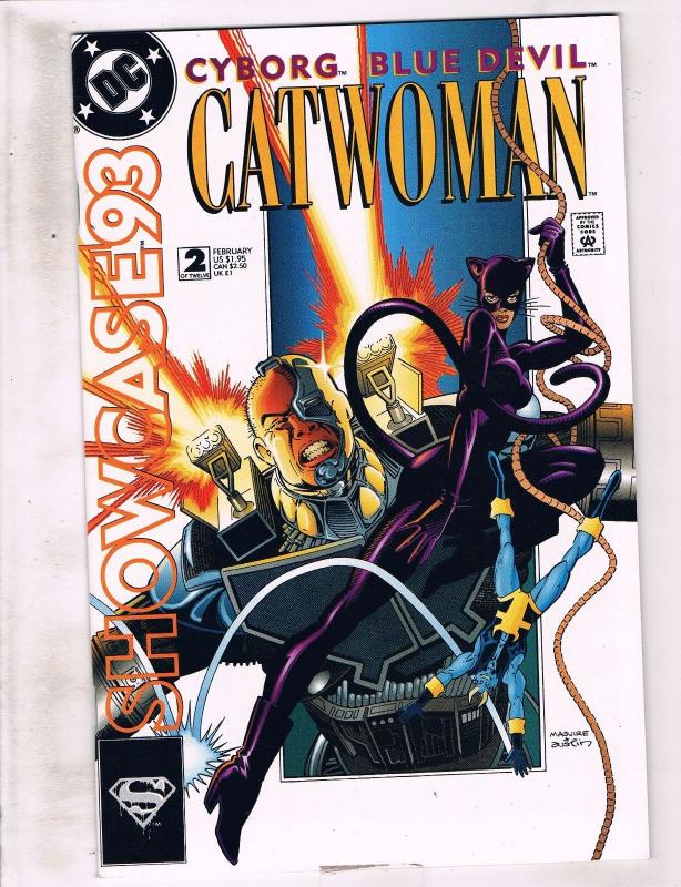 Lot of 2 Showcase '93 Catwoman DC Comic Books #1 2 KS5