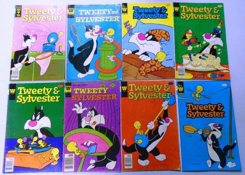 Silver+Bronze Age Era Gold Key Daffy Duck+Tweety Comic Lot, 57 Diff. Very Good
