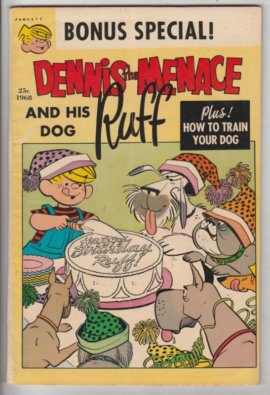 Dennis the Menace, Bonus Special Dog Ruff #1 (Oct-68) VF- High-Grade Dennis