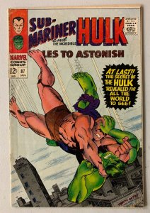 Tales to Astonish #87 Marvel 1st Series (3.0) Namor battles Krang; Hulk (1967)