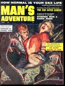 MAG: Man's Adventure Magazine March 1962 - Cobra cover- WW2 Guam