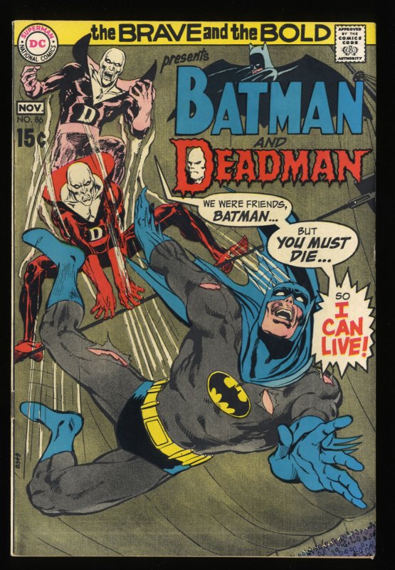 Brave And The Bold #86 VF 8.0 Batman Deadman Neal Adams!