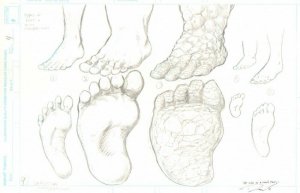 How to Draw Feet p.4 Thing - Pencil art by Darick Robertson