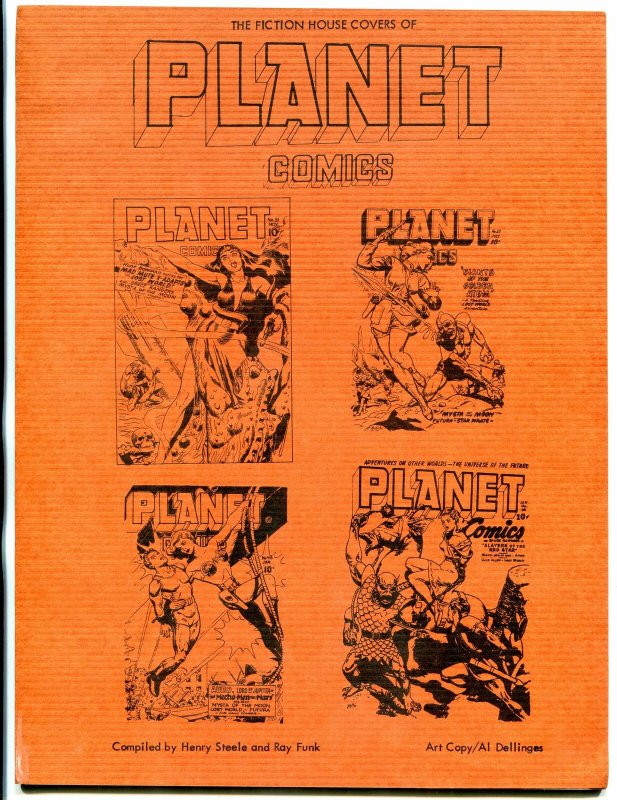 Fiction House Covers of Planet Comics fanzine 1978- artists FN