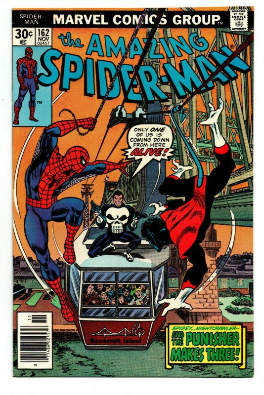 The Amazing Spider-man #162 newstand - 1st Jigsaw - Dr Madison - KEY - VF/NM