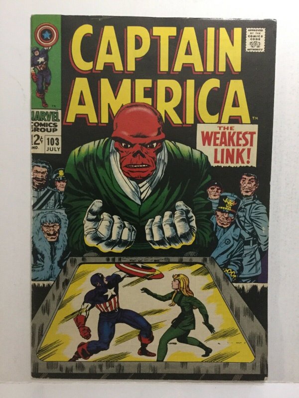 Captain America 103 Fn/Vf Fine/Very Fine 7.0 Marvel Comics