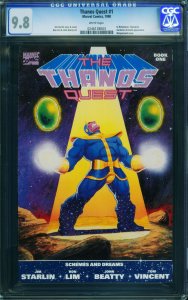 Thanos Quest #1 1990 CGC 9.8-starlin-lim-marvel-mcu-movie - 0246138003